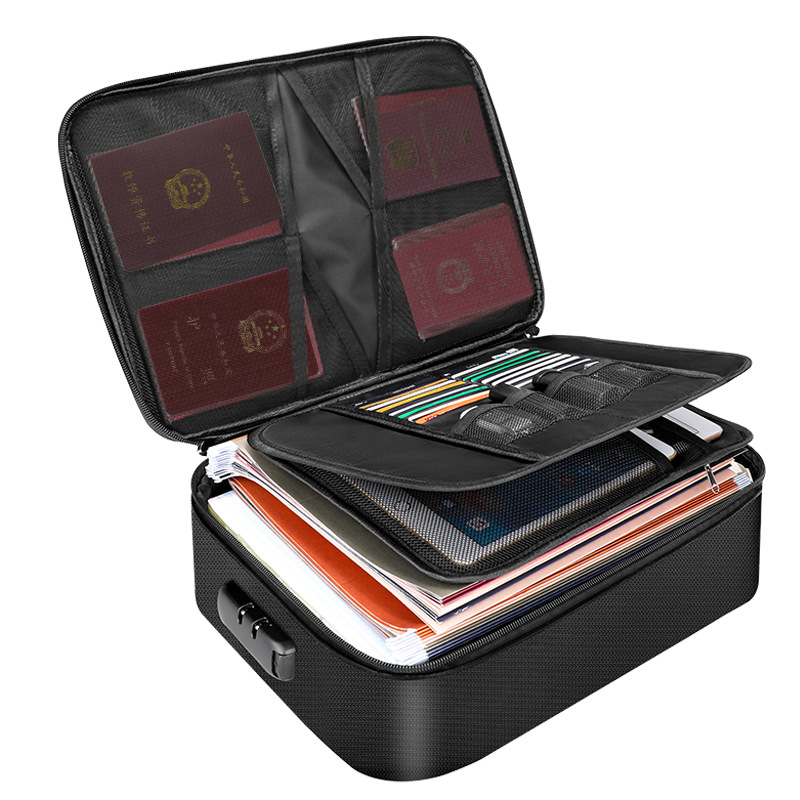 Fireproof Document Bag — Keep Passports, Cash & Valuables Safe