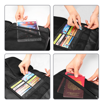 Fireproof Document Bag — Keep Passports, Cash & Valuables Safe