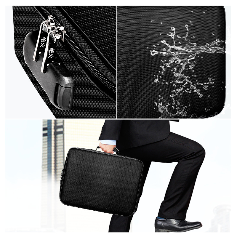 Fireproof Document Bag — Keep Passports, Cash & Valuables Safe