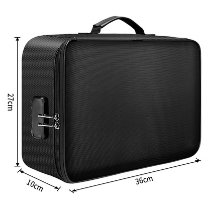 Fireproof Document Bag — Keep Passports, Cash & Valuables Safe