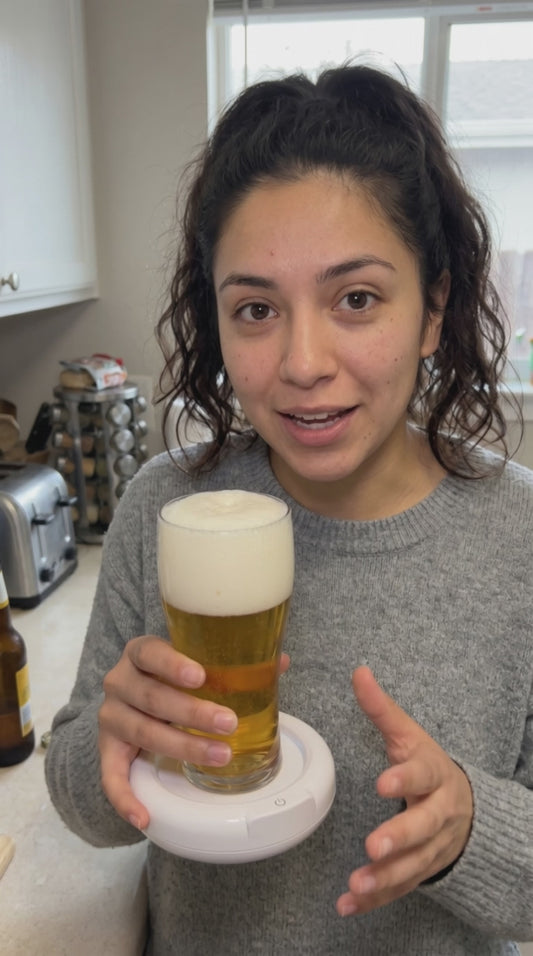 Ultrasonic Beer Frother — Perfect Draft-Style Foam at Home